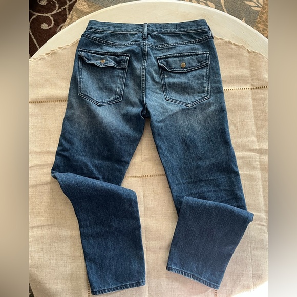 GAP 1969 Distressed Sexy Boyfriend Jeans, Flap Pockets, Size 27/4 - Picture 8 of 9